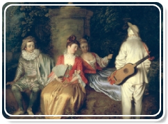 Antoine Watteau - La Partie Quarrée (detail) - © Fine Arts Museum of San Francisco, Museum purchase, Mildred Anna Williams Collection