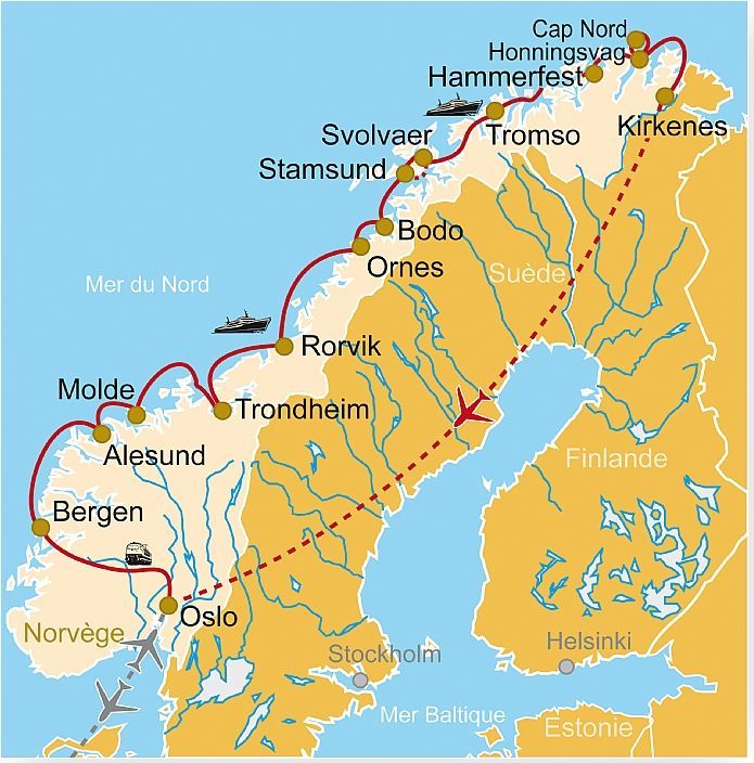 NO 90 La Norvège en croisière sur l'express côtier Clio Voyage Culturel