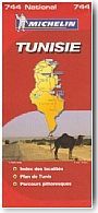 Carte Michelin Tunisie. 1/800 000