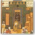 Mahomet s'entretenant avec ses compagnons, Miniature iranienne